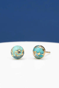 Thumbnail for Serenity Swirl Turquoise Studs
