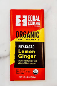 Thumbnail for Organic Lemon Ginger Chocolate Bar