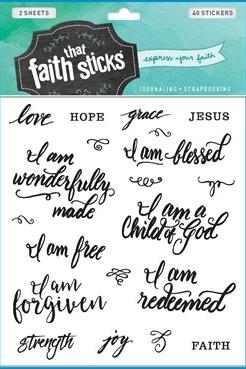 Faith Colorable Stickers