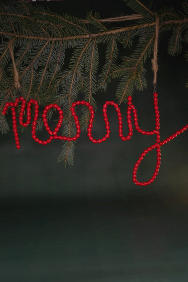 Christmas Paper Bead Wall Hangings