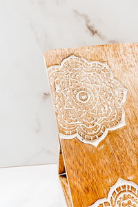 Thumbnail for Wooden Mandala Tablet/Book Holder