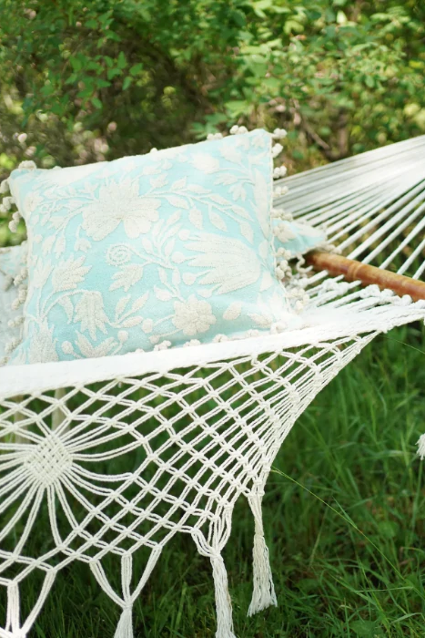 Spring Embroidered Pillows