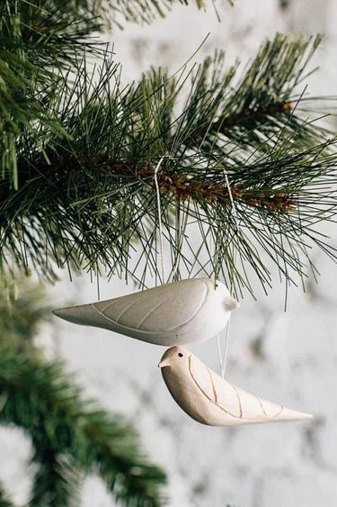 Hand Carved Bird Ornament