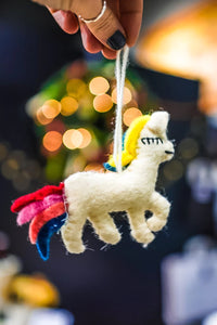 Thumbnail for Felt Unicorn Ornament