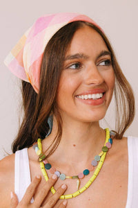 Thumbnail for Rainbow Plaid Scarf