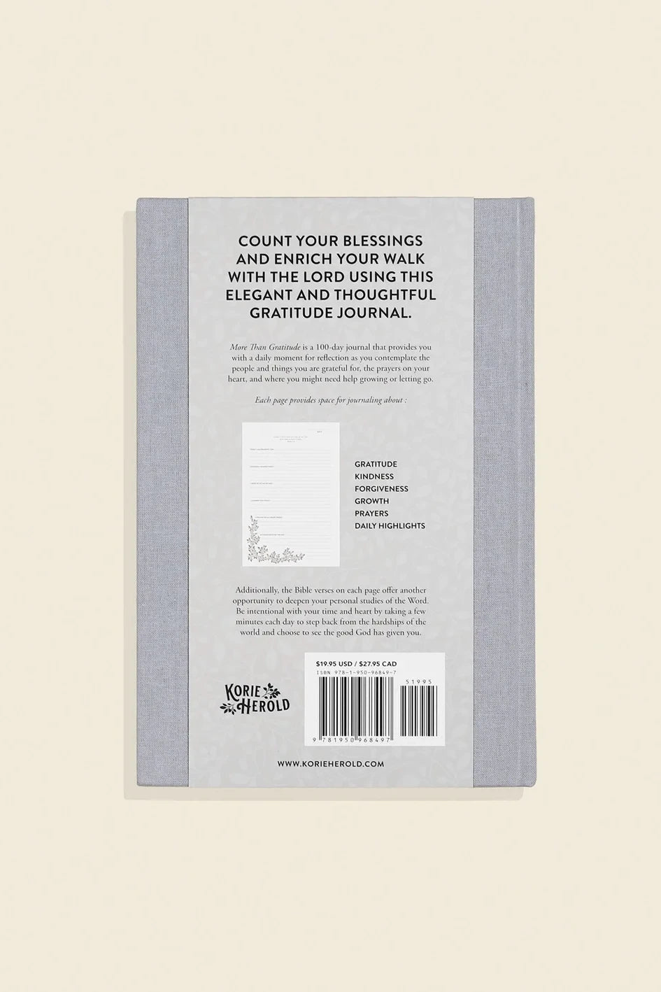 More Than Gratitude: A Christian Guided Journal