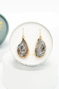 Thumbnail for Natural Beauty Agate and Gold Earrings