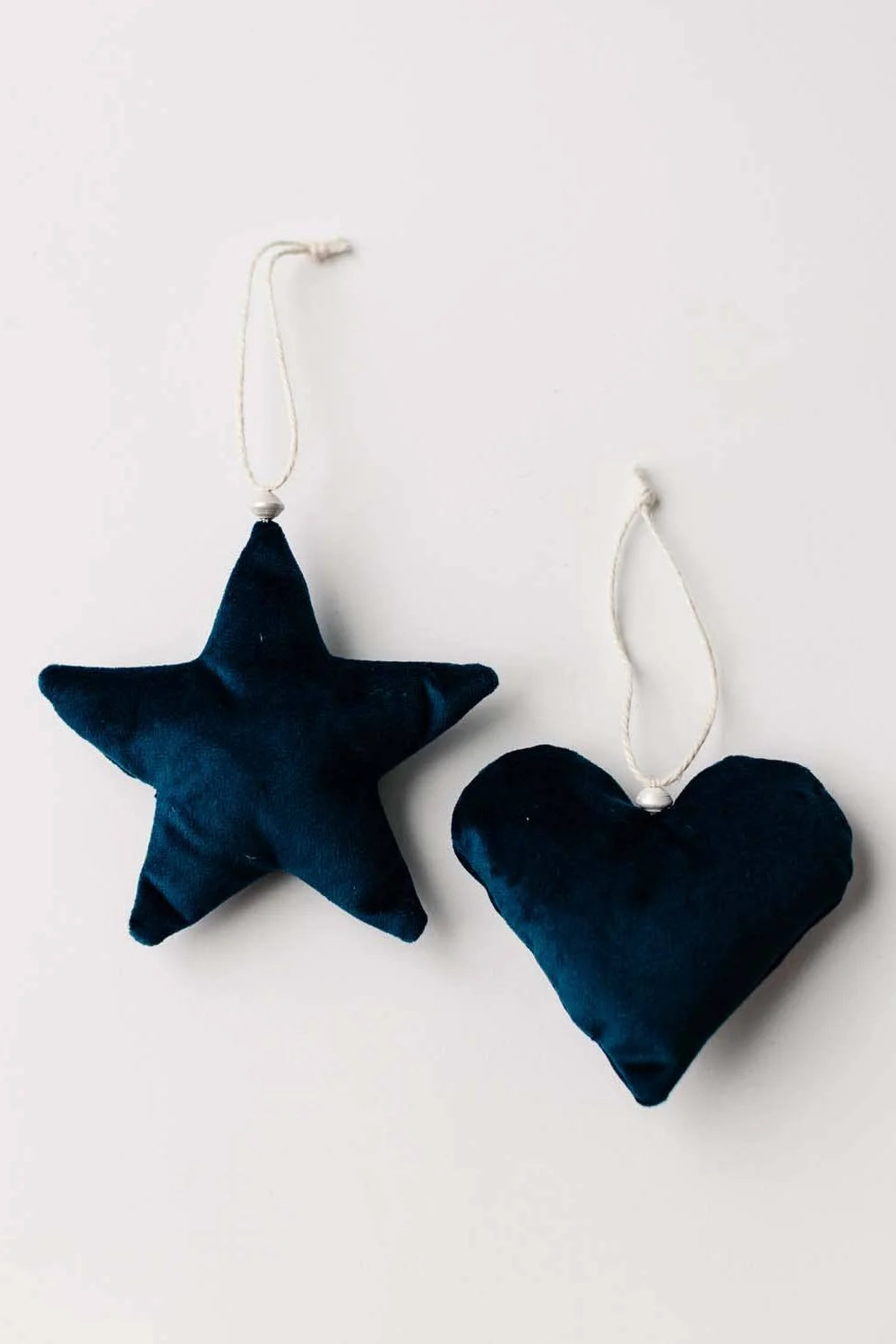 Velvet Star Christmas Ornaments