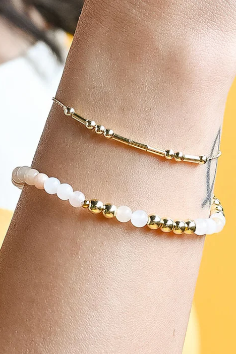 Mother Morse Code Beaded Bracelet