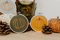 Thumbnail for Embroidered Pumpkin Hoop
