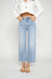 Thumbnail for Aberdeen Ankle Crop High Rise Jean