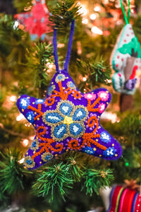 Thumbnail for Embroidered Star Ornament