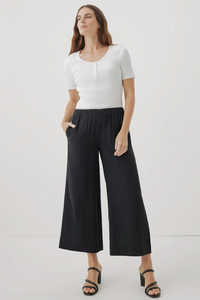 Thumbnail for Coastal Double Gauze Wide Leg Pant