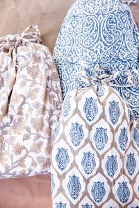 Thumbnail for Block Print Kantha Stitch Throw