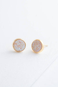Thumbnail for Brittany White Agate Studs
