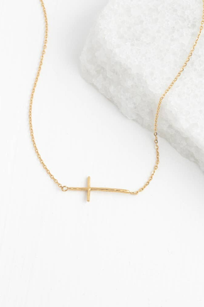 Radiant Cross Necklace