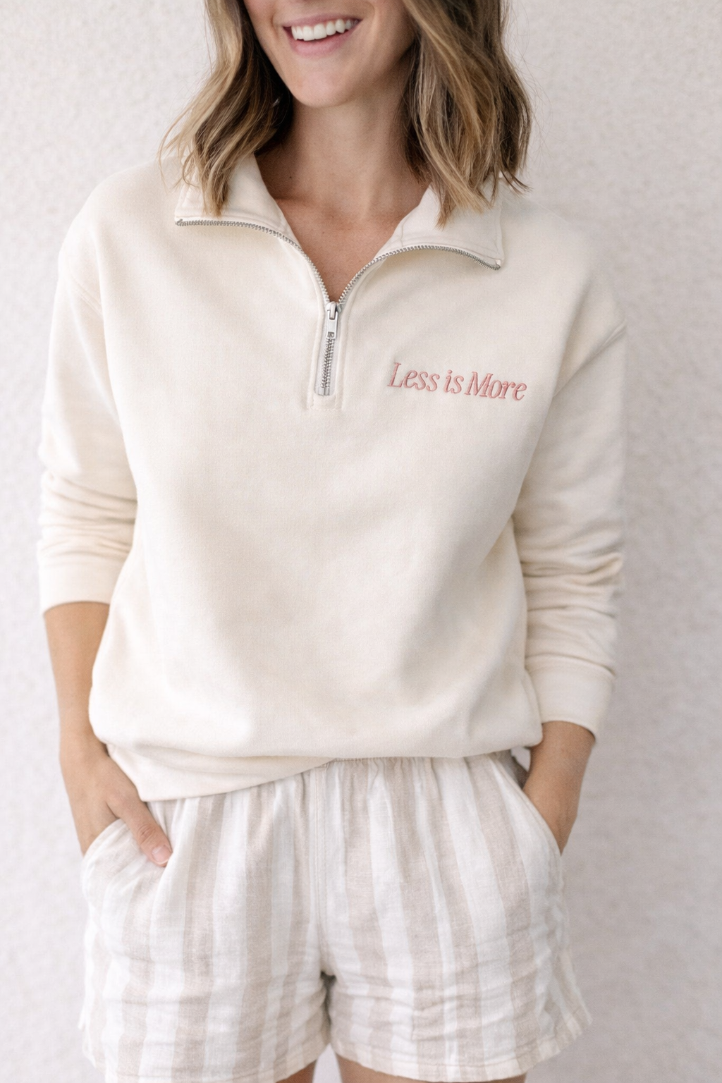 Less is More Quarter Zip Sweatshirt