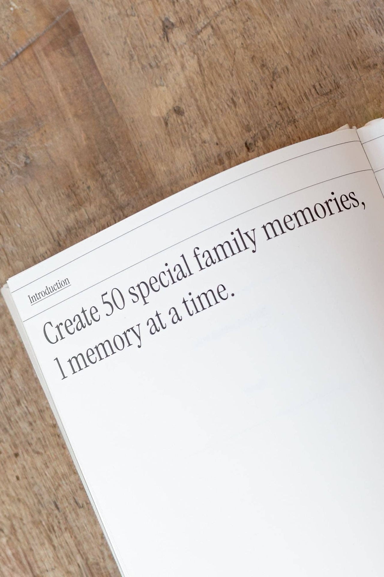 Family Memory Book: 50 Memories Made Together