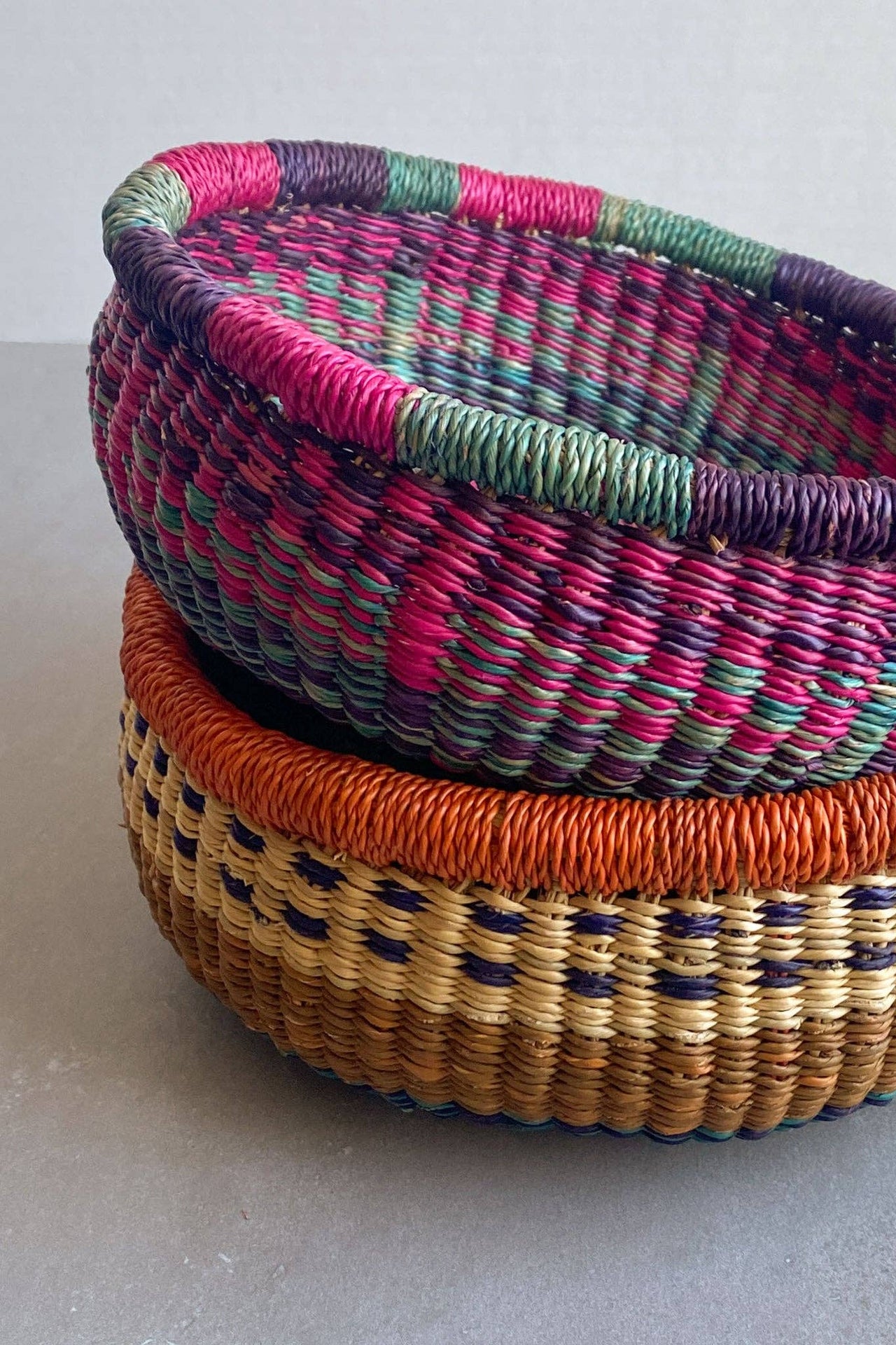 Round Bolga Basket