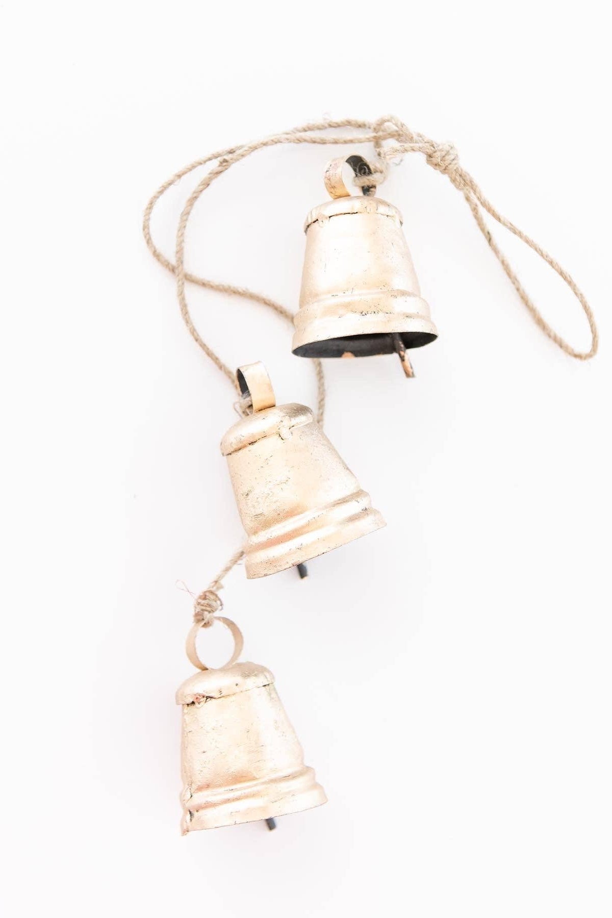 Three Cone Brass Hanging Bells