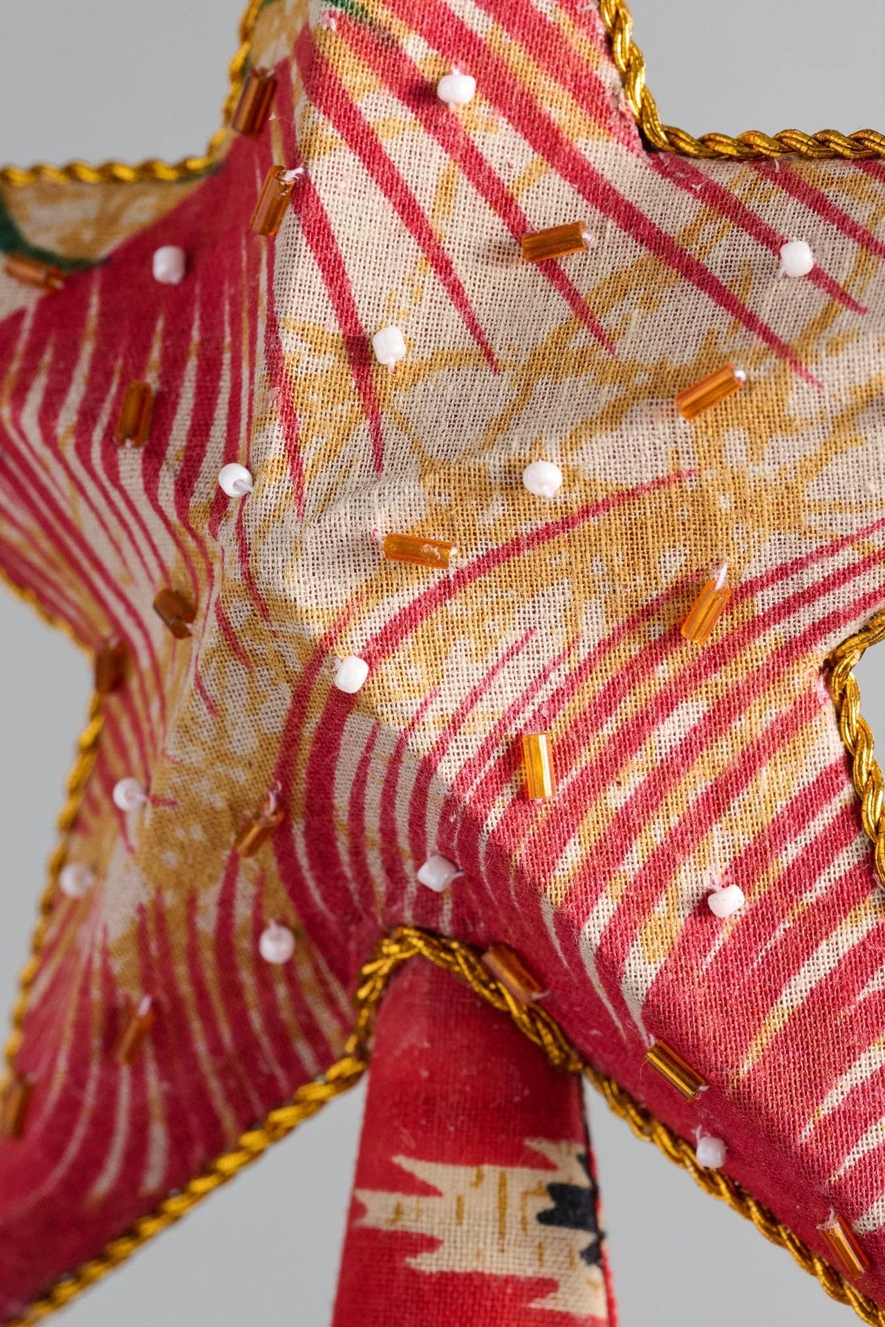 Upcycled Assorted Sari Star Tree Topper