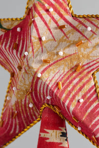 Thumbnail for Upcycled Assorted Sari Star Tree Topper