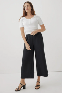 Thumbnail for Coastal Double Gauze Wide Leg Pant