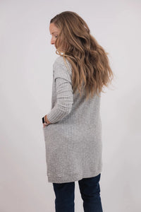 Thumbnail for Getaway Grey Open Cardi