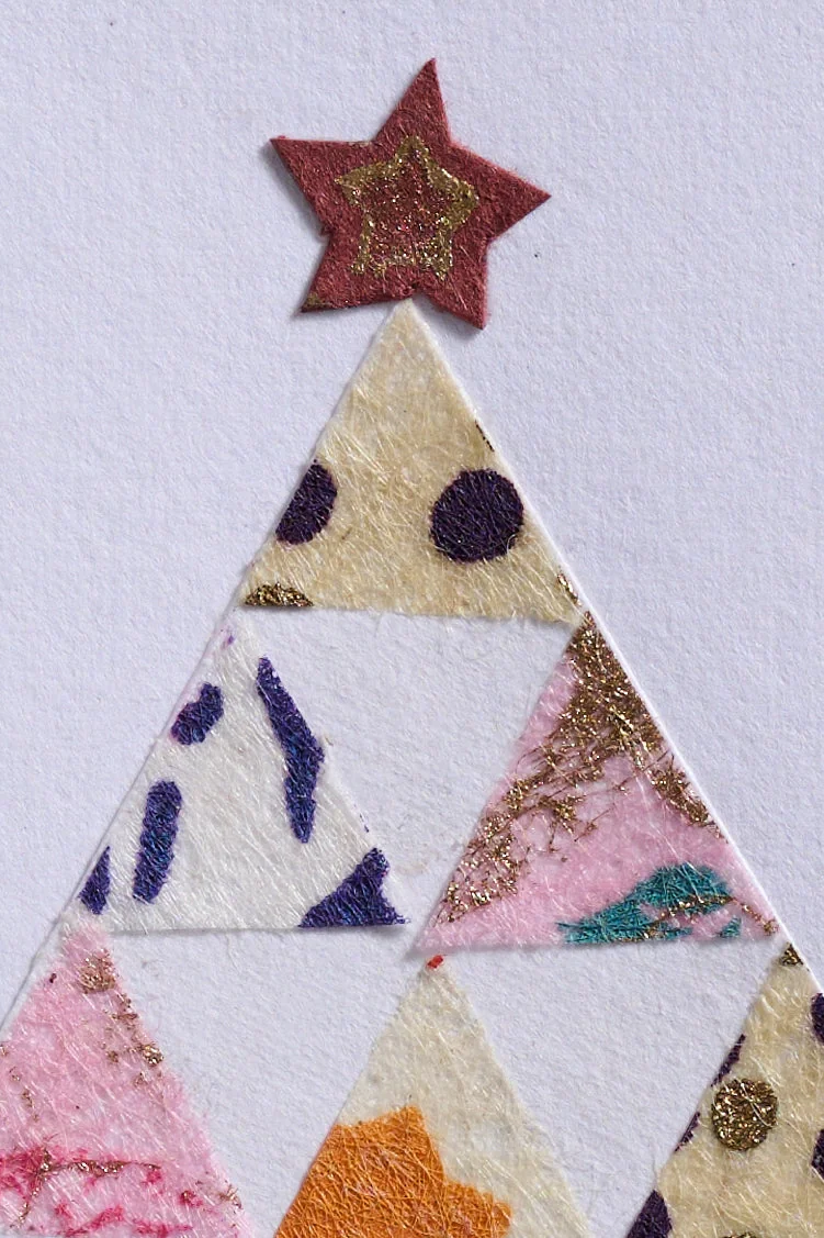 Tree of Triangles Christmas Card