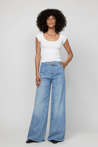 Thumbnail for Wescott Wide Leg High Rise Belted 1990 Vintage