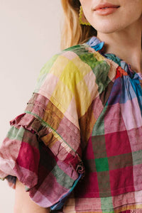 Thumbnail for Harbor Plaid Charlotte Dress