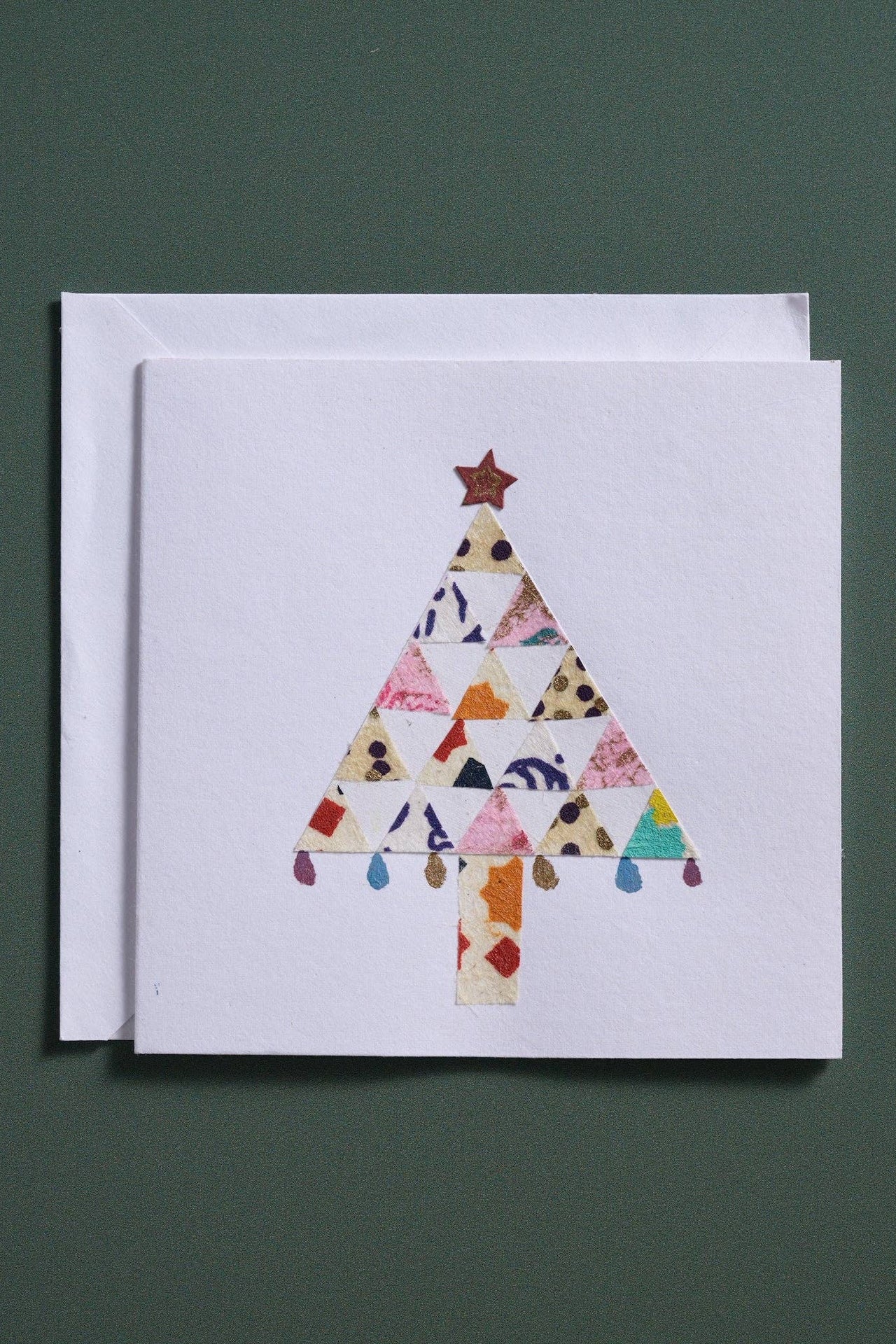 Tree of Triangles Christmas Card