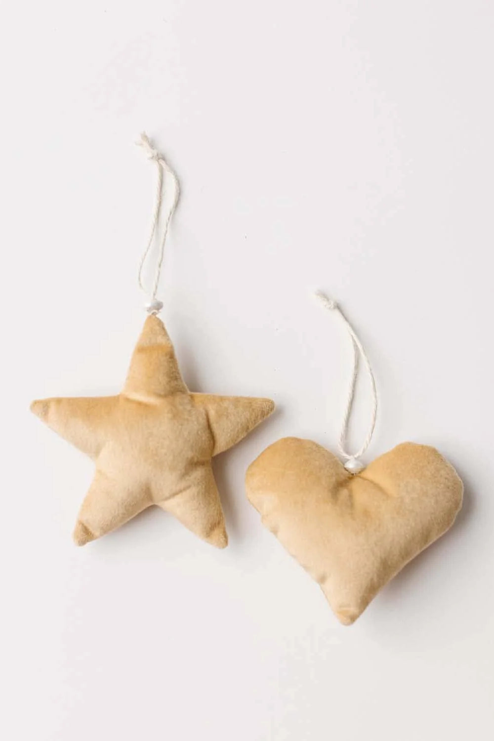 Velvet Star Christmas Ornaments