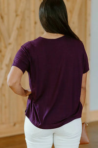 Thumbnail for Merlot Boxy Tee