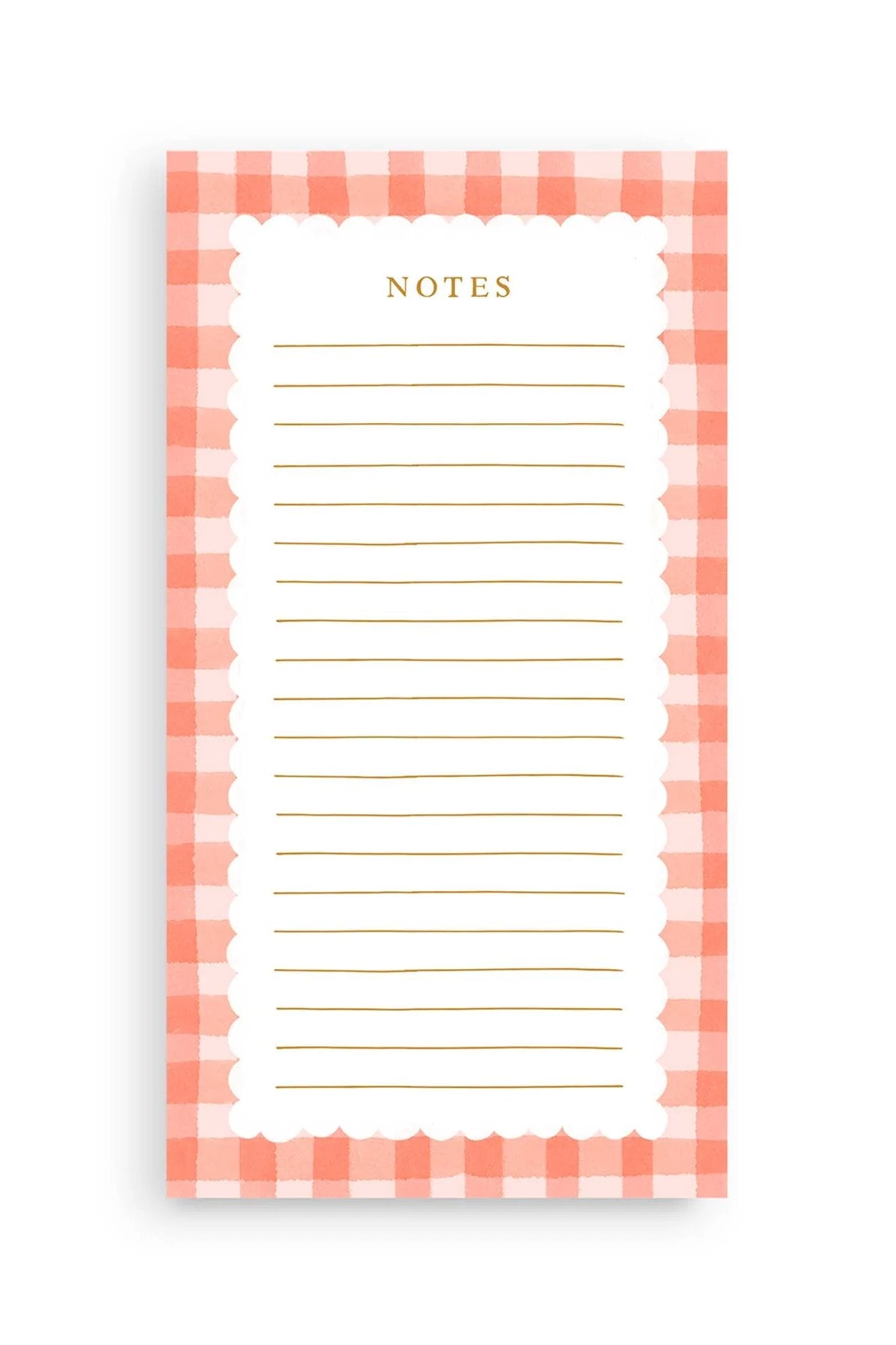 Pink Gingham Notepad