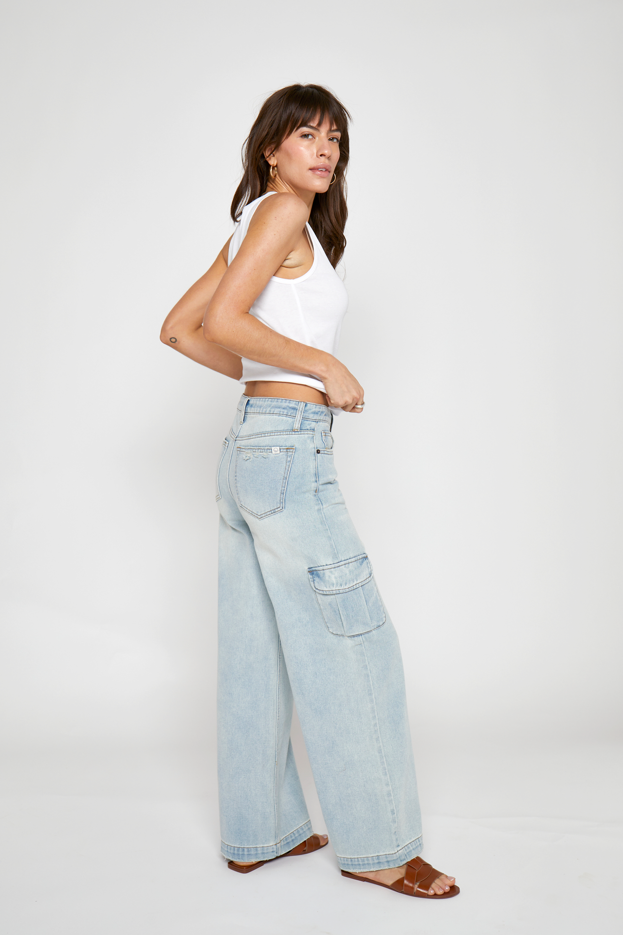 Madison Cargo Mid Rise Jean