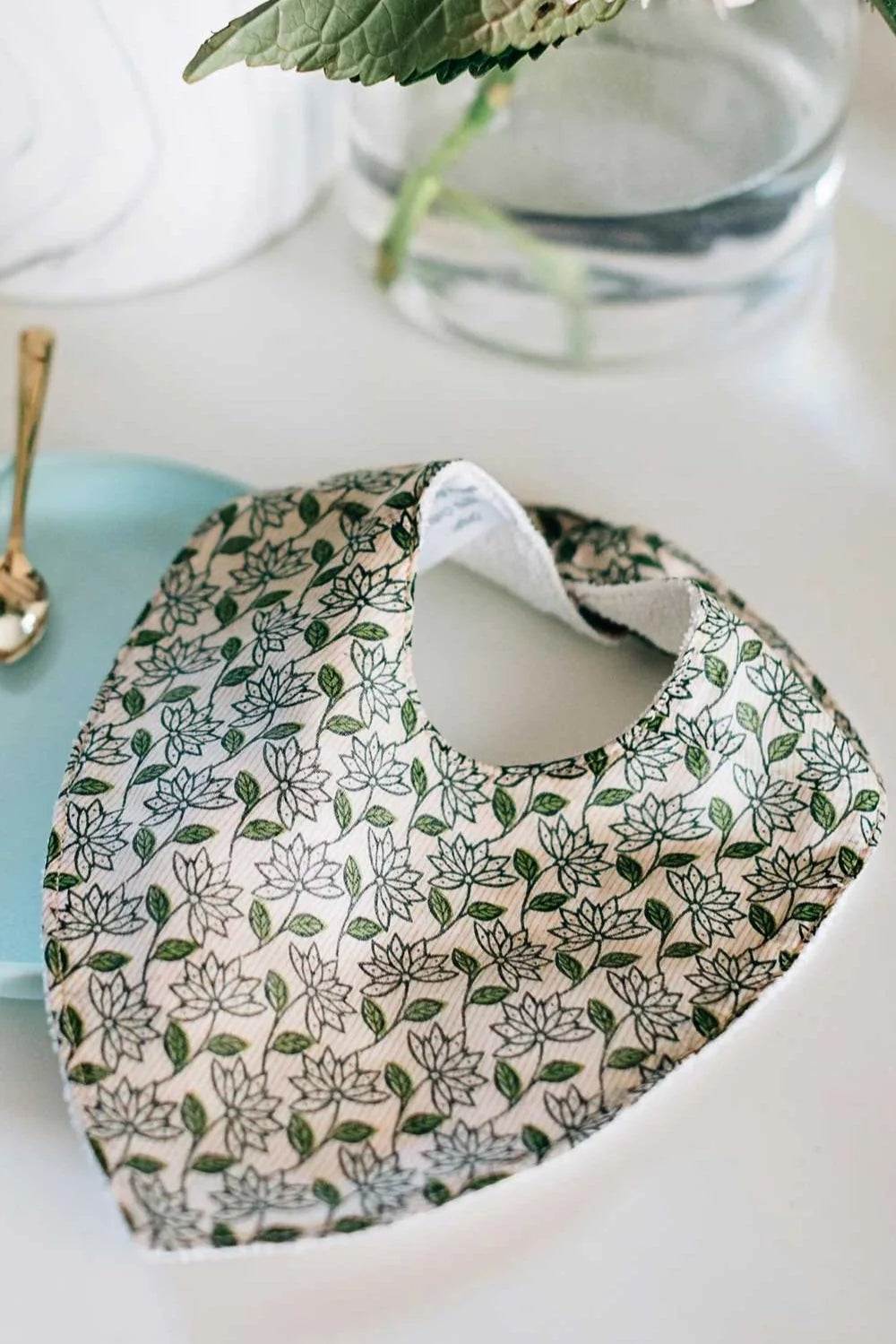 Upcycled Sari Baby Bib Set