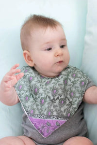 Thumbnail for Upcycled Sari Baby Bib Set