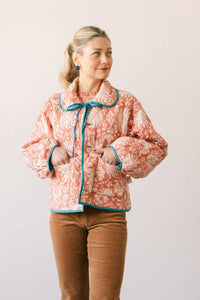 Thumbnail for Reversible Floral Stevie Quilted Jacket