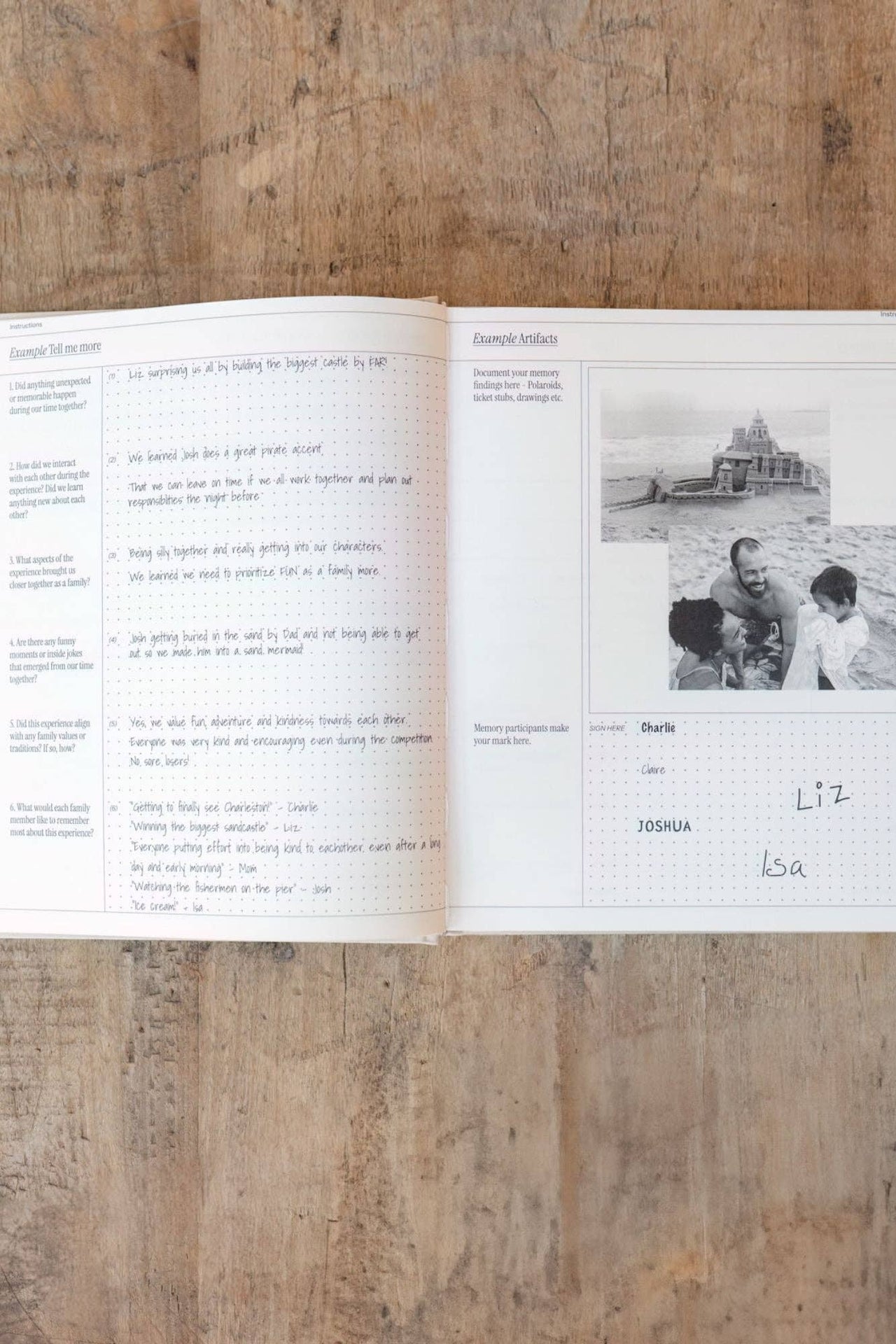 Family Memory Book: 50 Memories Made Together