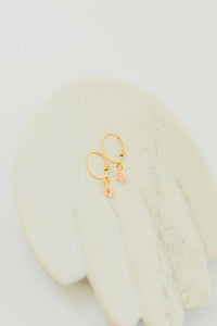 Thumbnail for Dainty Daisy Hoop Earrings