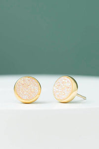 Thumbnail for Brittany White Agate Studs