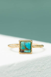 Thumbnail for Jayne Square Turquoise Ring