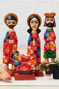 Thumbnail for Colorful Flower Nativity Set
