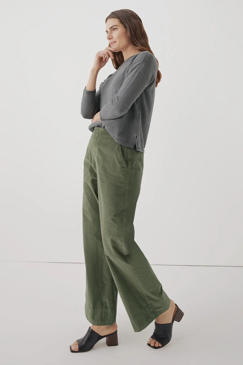 Modern Corduroy Wide Leg Pant