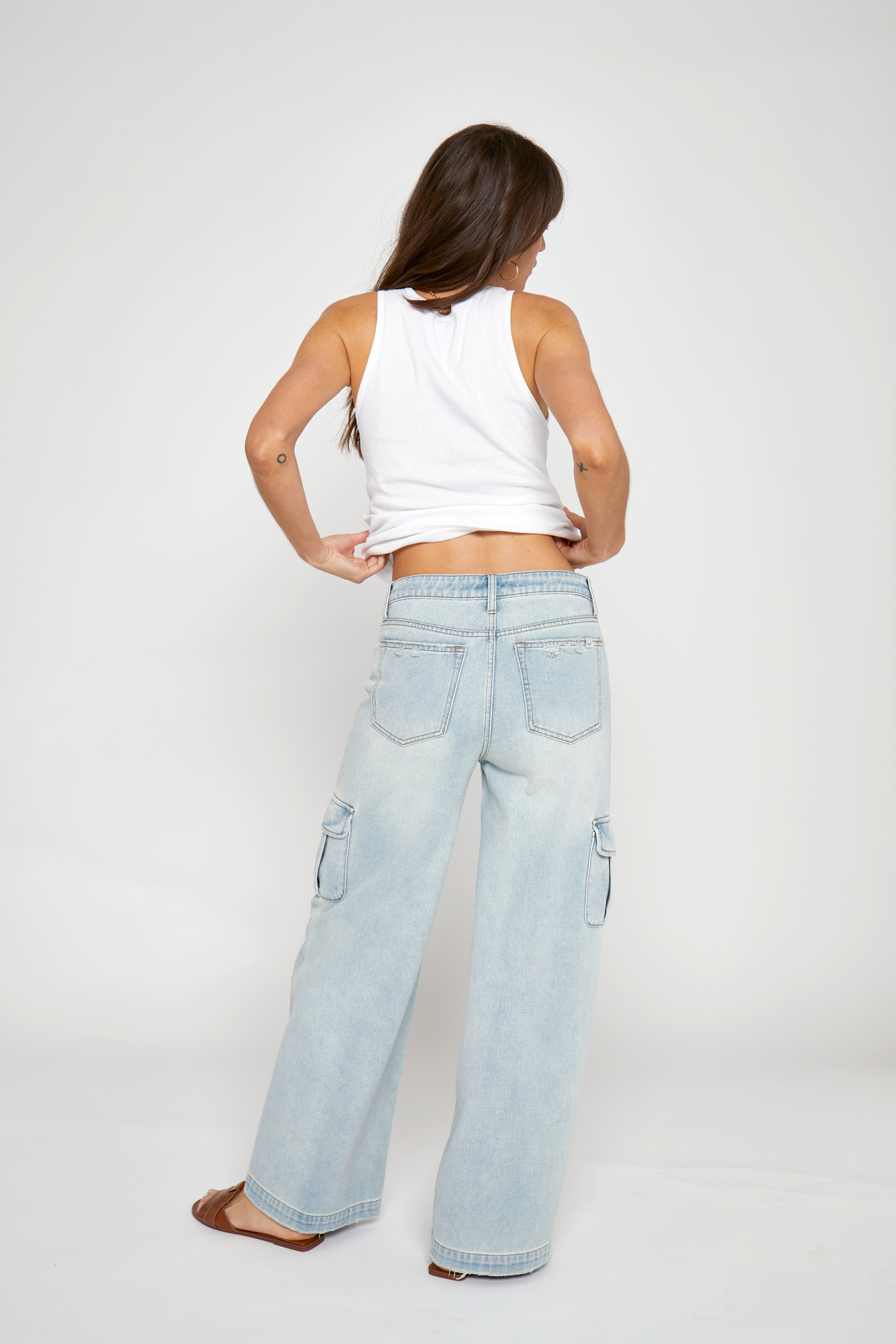 Madison Cargo Mid Rise Jean