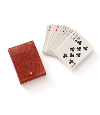 Thumbnail for Embossed Leather Playing Cards Set