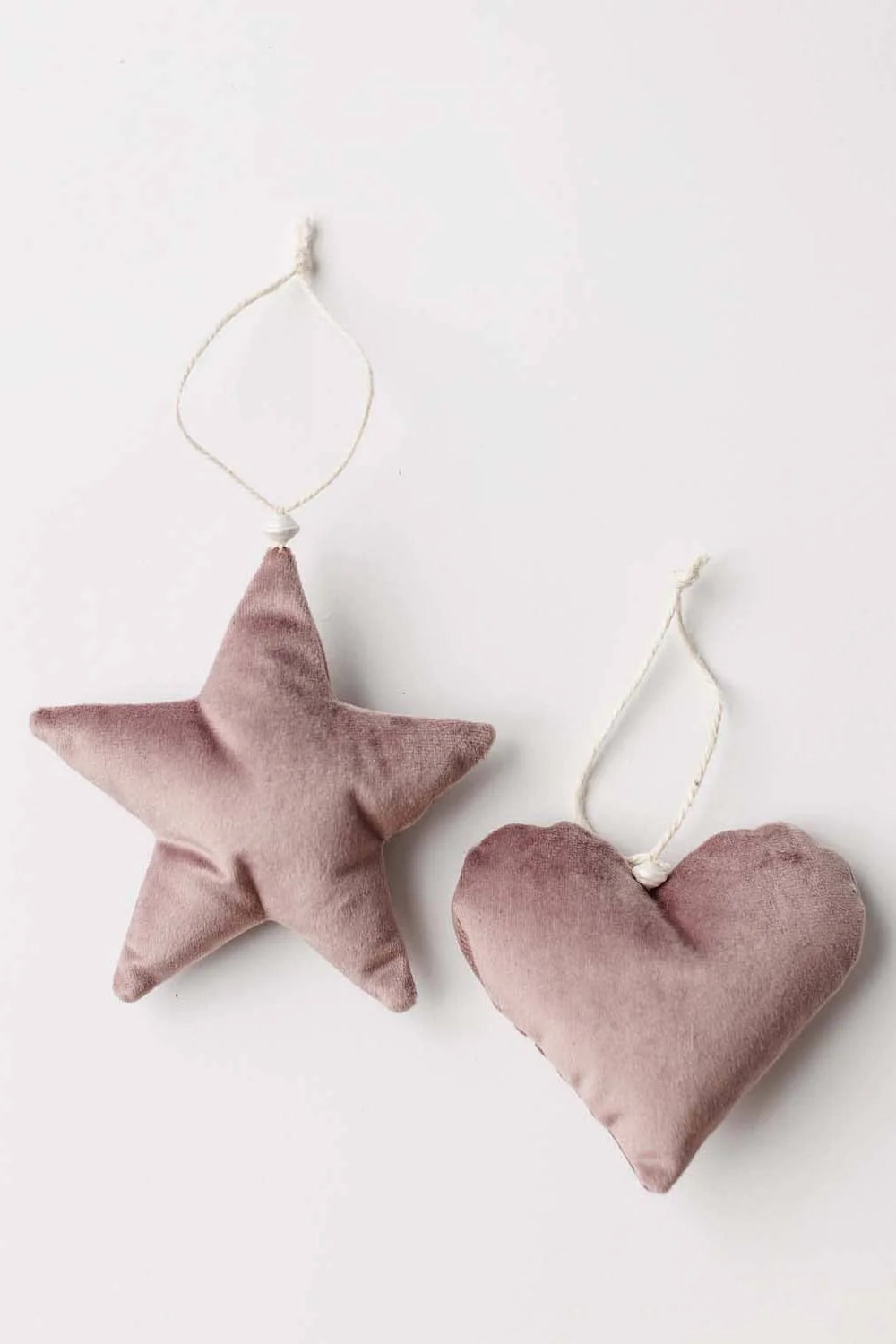 Velvet Star Christmas Ornaments