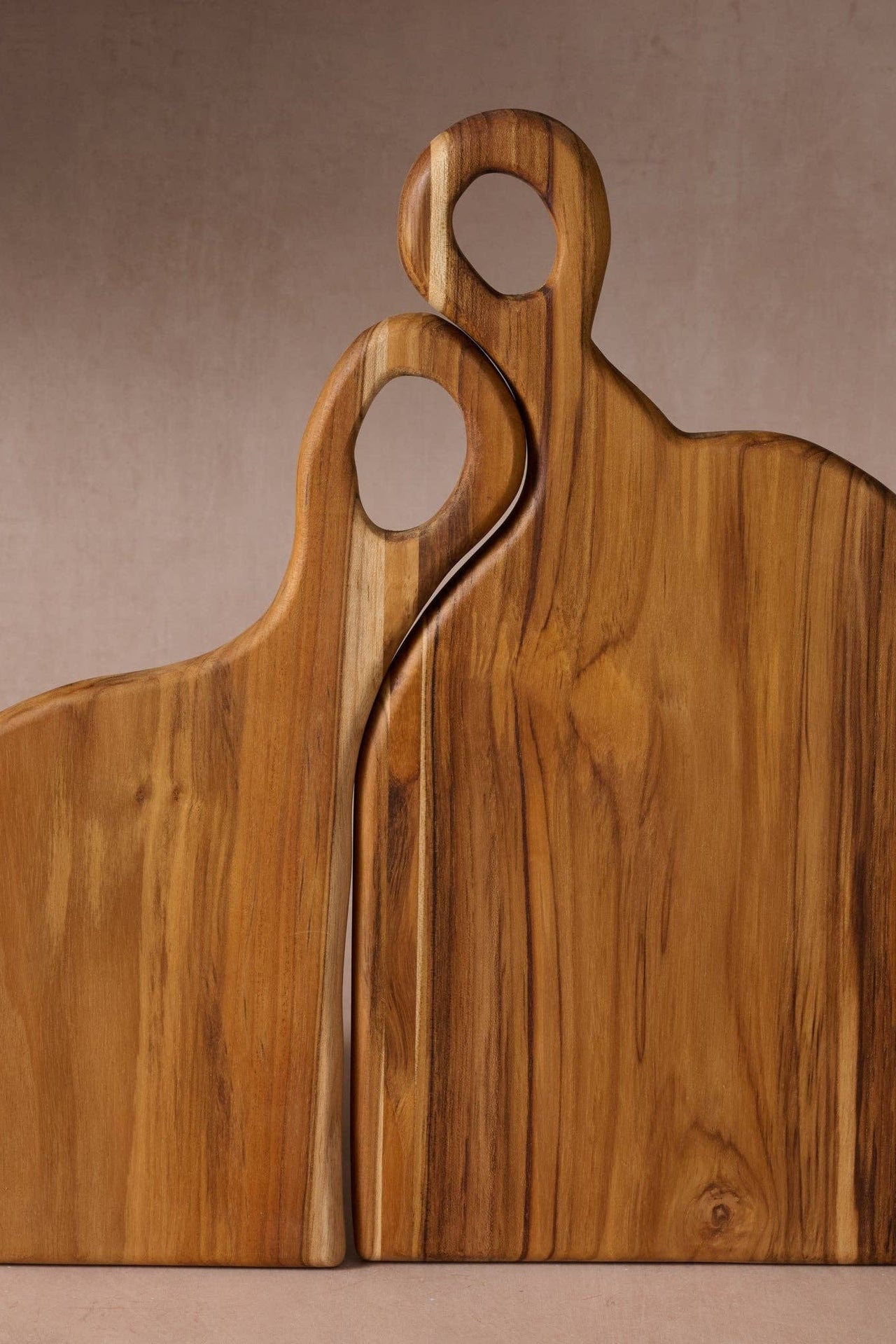 Amor Teak Cutting Board Duo
