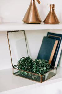 Thumbnail for Antiqued Brass Keepsake Box